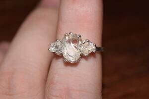 alternative raw diamond engagement rings, raw crystal size 4 5 6 7 8 8 9 10 11